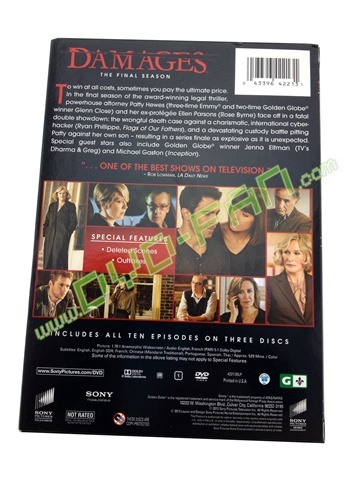 Damages season 5 dvd wholesale