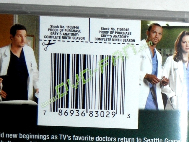 Grey's Anatomy season 9 dvd wholesale